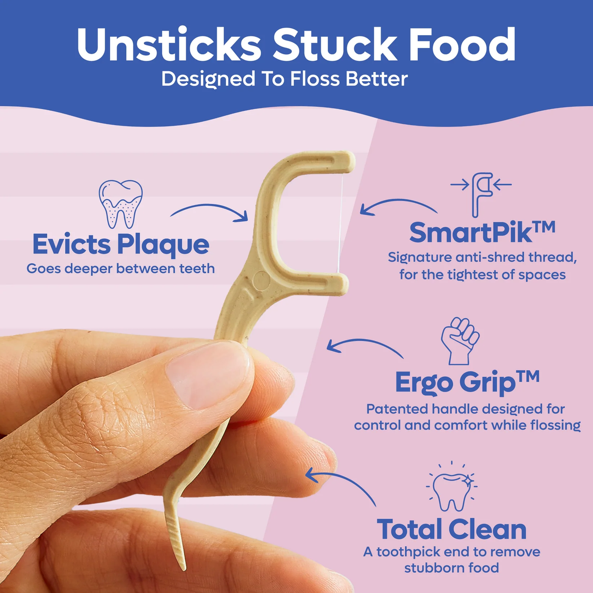 Eco-Friendly Floss Picks (50 pack)